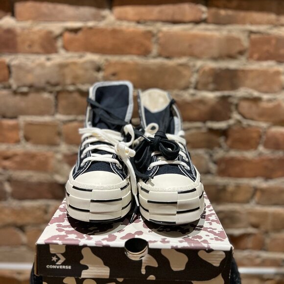 Brain Dead x Converse Chuck 70 "Overdyed Patchwork" – Black/Egret – US Men's 8 - Picture 2 of 6